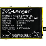 New 3150mAh Battery for BBK VIVO Y79,VIVO Y79 Dual SIM,VIVO Y79 Dual SIM TD-LTE,VIVO Y79A,VIVO Y79A Dual SIM,VIVO Y79A Dual SIM TD-LTE; P/N:B-C9