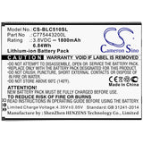 New Replacement 1800mAh Battery for BLU C050,C5L; P/N:C775443200L