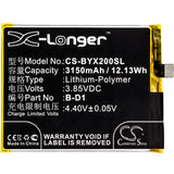 New 3150mAh Battery for VIVO X20A,X20A Dual SIM,X20A Dual SIM TD-LTE; P/N:B-D1