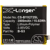 New 3900mAh Battery for VIVO V1836,V1836T,VIVO X27 Pro Dual SIM,X27 Pro; P/N:B-G3