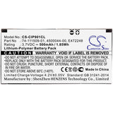 New 500mAh Battery for Cisco CCP-MIC-WRLS-S-US,CP-MIC-WRLS; P/N:4500044-00,74-111509-01,E472248