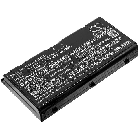 Clevo N150RD,N150RD1,N150RF,N150RF1-G,N150SC,N150SD,N151RD,N151RF,N151SC,N151SD,N155RD,N155RD1,N155RF,N155RF1-G,N155SC,N155SD,N170RD,N170RF,N170RF1,N170RF1-G,N170SD; P/N:6-87-N150S-4292,N150BAT-6 Battery