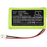 New 1500mAh Battery for Commpact  Secuself Control Panel; P/N: BT1348,BT3021