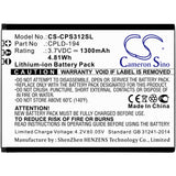 New Replacement 1300mAh Battery for Coolpad 3312A,Snap; P/N:CPLD-194