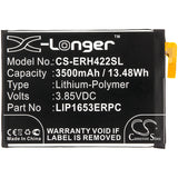 New 3500mAh Battery for Sony  H3213,H3223,H4213,H4233,SM22,XA2 Ultra Dual SIM,XA2 Ultra Dual SIM TD-LTE,Xperia XA2 Ultra; P/N: 308-3586,LIP1653ERPC