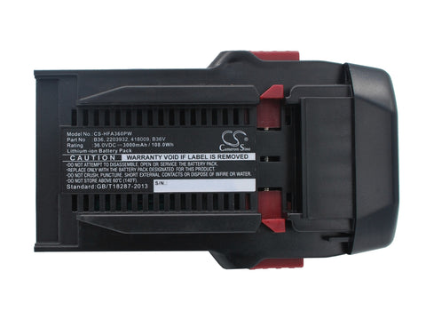 HILTI TE6-A36, TE6-A Li, WSR36-A