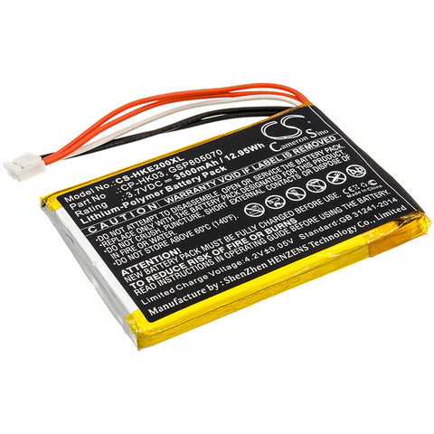 Harman/Kardon  Esquire 2; P/N: CP-HK03,GSP805070 Battery