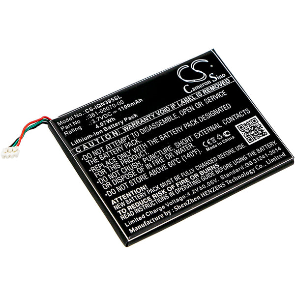 Garmin 3597LMT,Nuvi 3597,Nuvi 3597LMTHD,Nuvi 3598,Nuvi 3598LMT,Nuvi 3598LMT-D; P/N:361-00070-00 Battery