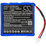 New 2000mAh Battery for Ksenia  Duo wireless repeater,Radius Indoor Siren; P/N: KSI7207008.000