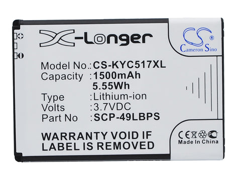 KYOCERA Hydro, Rise, C5170, KYC5170, Rise C5155, C5155, Hydro Plus, C5171
