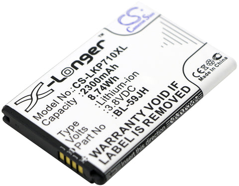 Verizon ENACT,Lucid 2,VS870; P/N:BL-59JH,EAC61998402 Battery
