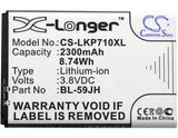 New 2300mAh Battery for Verizon ENACT,Lucid 2,VS870; P/N:BL-59JH,EAC61998402