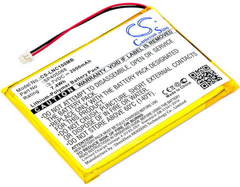 3000mAh / 54.00Wh Replacement battery for LUX-TOOLS A-KS-18Li/25