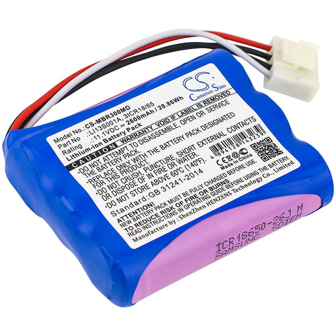 Mindray BeneHeart R3,BeneHeart R3 EKG,BeneHeart R3A,MEC6,uMEC,uMEC10; P/N:022-000122-00,115-037896-00,3ICR18/65,LI13S001A Battery
