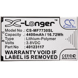 New 4400mAh Battery for Verizon Jetpack 4G LTE,Jetpack MiFi 7730L,MiFi 7730L,MiFi 8800L,Verizon MiFi 7730L; P/N:40123117