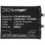 New Replacement 4300mAh Battery for Xiaomi M2011K2C,M2011K2G,Mi 11 5G,Mi 11T; P/N:BM4X