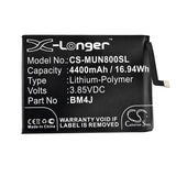 New 4400mAh Battery for Xiaomi M1908C3JE,M1908C3JG,M1908C3JH,Redmi Note 8,Redmi Note 8 Dual SIM,Redmi Note 8 Dual SIM TD-LTE; P/N:BM4J