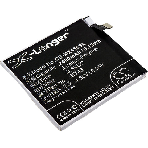 MeiZu K456M,K52,M1,M456A,Meilan 1; P/N:BT43 Battery