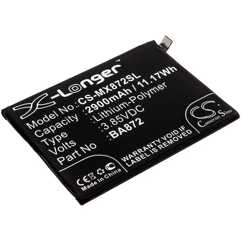 Meilan  16X,M1872,M872H,M872Q; P/N: BA872 Battery