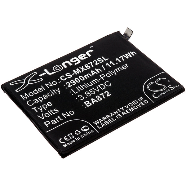 Meilan 16X,M1872,M872H,M872Q; P/N:BA872 Battery