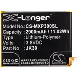 New 2900mAh Battery for Motorola  Moto P30; P/N: JK30