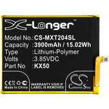 New 3900mAh Battery for Motorola G Stylus 2020,Moto G Pro,Moto G8 Pro,Moto G8 Stylus,XT2043-4,XT2043-8; P/N:KX50
