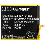New 3800mAh Battery for Motorola Moto G8 Plus,XT2019-1,XT2019-2; P/N:KD40