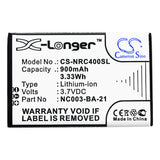 New 900mAh Battery for Nolan  B4 RCS Kits; P/N: NC003-BA-21