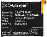 New 3000mAh Battery for Alcatel 5049S,5049W,5049Z,A30,A30 Fierce,A30 Fierce LTE,A30 Plus,A30 Plus LTE,OT-5049S,OT-5049W,OT-5049Z; P/N:TLp029C1