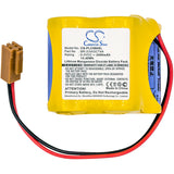 Cameron Sino Replacement Battery for Fanuc 18-T series programmable logic, ALPHA iSV CNC system amplifier, BETA iSV CNC system amplifiers, BETA iSVSP CNC system amplifie, Robot controllers (2400mAh)
