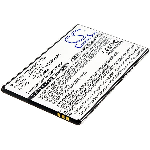 Prestigio  PSP7511DUO; P/N: PSP7511 Battery