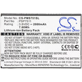 New 2000mAh Battery for Prestigio PSP7511DUO; P/N:PSP7511