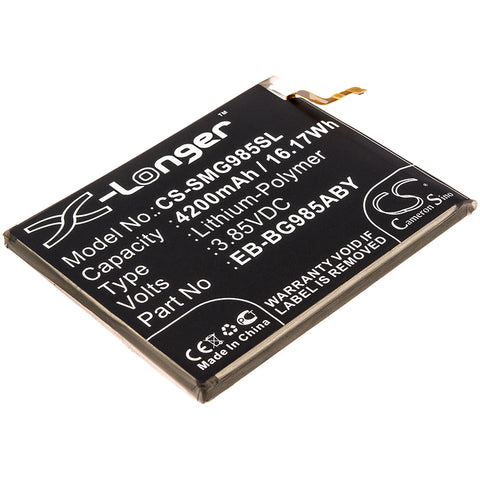 Samsung  Galaxy S20 Plus,SC-52A,SGH-N805,SM-G985F SM-G986B,SM-G985F/DS,SM-G986DS,SM-G986J,SM-G986N; P/N: EB-BG985ABY Battery