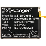 New 4200mAh Battery for Samsung Galaxy S20 Plus,SC-52A,SGH-N805,SM-G985F SM-G986B,SM-G985F/DS,SM-G986DS,SM-G986J,SM-G986N; P/N:EB-BG985ABY