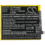 New 2350mAh Battery for TP-Link Neffos Y5s Dual SIM,Neffos Y5s Dual SIM LTE AM,TP804A,TP804C; P/N:NBL-40A2400