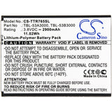 New 2900mAh Battery for TP-Link  M7650; P/N: TBL-53A3000,TBL-53B3000