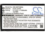 New 1100mAh Battery for UniData ICW-1000G,WPU-7700,WPU-7800,WPU-7800B,WPU-7800B-US; P/N:ICW-1000B,KAL523450AR
