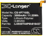 New 3000mAh Battery for ZTE Blade X,Z965; P/N:Li3930T44P6h816437