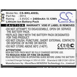 New Replacement 2400mAh Battery for Wiko Harry,Lenny 4,Lenny 4 Plus; P/N:3913