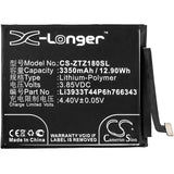 New 3350mAh Battery for ZTE Nubia Z18 mini Dual SIM,Nubia Z18 mini Dual SIM TD-LTE,NX611J,Z18 mini; P/N:Li3933T44P6h766343